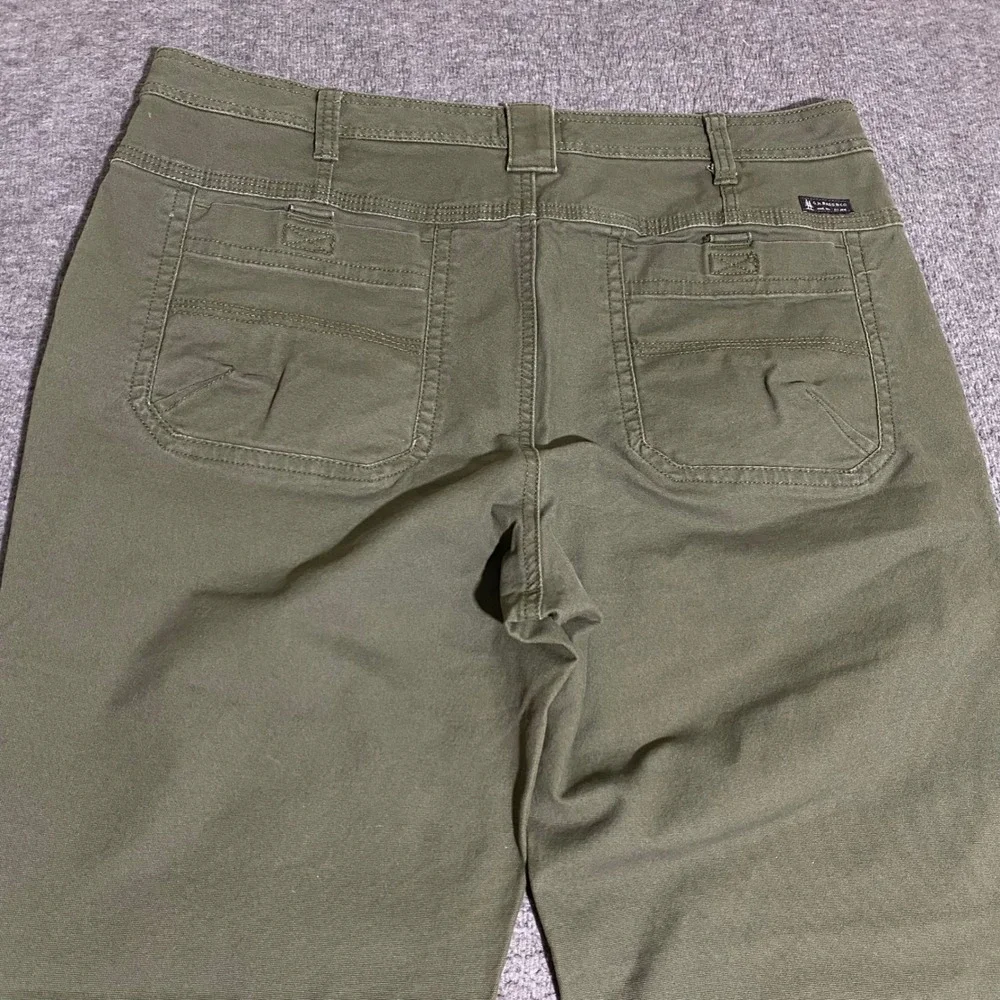 GH Bass & Co Mens Canvas Work Pants Olive Green 40x29 Straight Leg Utility